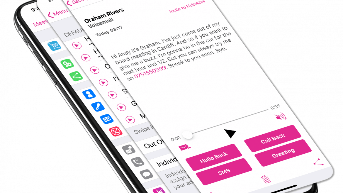 Hullomail Visual Voicemail App