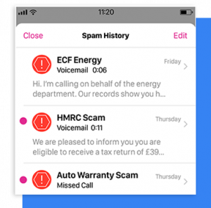 hullomail call blocker spam list