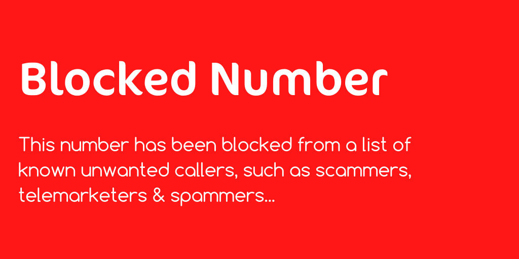 Blocked Number
